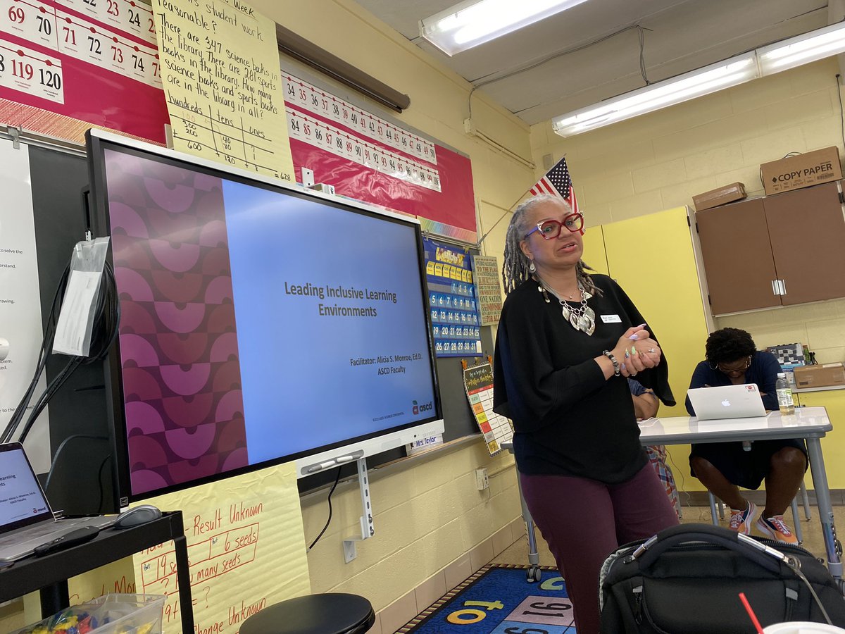 The Leadership Team had a great opportunity to be enlightened around inclusive learning environments and differentiated instruction with <a href="/amonroeedd/">Alicia S. Monroe</a>. You’re in incredible! Thank you Principal <a href="/MsHaith/">Ms. Haith</a> and <a href="/ApCanty/">Ms. Canty</a> for scheduling such an important PD #LifeLongLearner