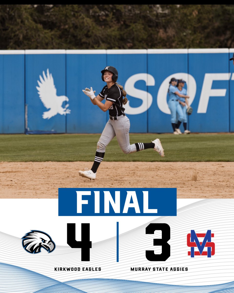 ＳＯＦＴＢＡＬＬ

𝙉𝙅𝘾𝘼𝘼 𝘿𝙄𝙄 𝙎𝙊𝙁𝙏𝘽𝘼𝙇𝙇 𝙒𝙊𝙍𝙇𝘿 𝙎𝙀𝙍𝙄𝙀𝙎

Nothing but smiles as the Eagles take down the #3-seed Aggies 4-3! Kirkwood is moving on to play Johnson County tomorrow at 4 PM (EST)!

#GoEagles🦅🥎 | <a href="/KCC_SB/">Kirkwood Softball</a>