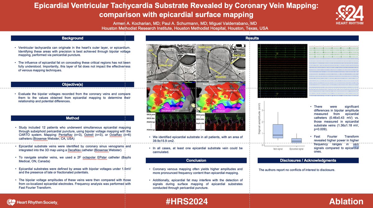@jeffrey_vinocur @JRWinterfield @DrRoderickTung @AMatthews0 @AbbottCardio @utedrow @shivkumarmd @leahjohnMD @MUSC_EP @Dr_Santangeli IMO, the vein is just a route to epicardial signals. Actually better than mapping epicardial surface, as we presented at HRS2024