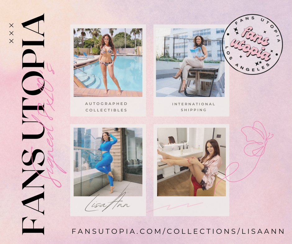 💫 Where Dreams Meet Reality – immerse yourself in the allure of signed 8x10's and more from @FansUtopia1. International shipping now available to add a touch of temptation to your collection! 📦✨ #TheRealLisaAnn #FansUtopia fansutopia.com/collections/li…