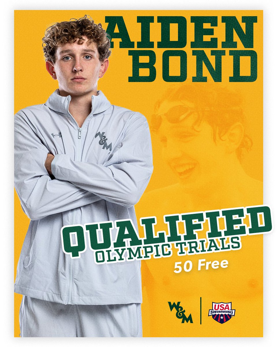 Aiden Bond qualified for U.S. Olympic Team Trials in the 50 Free, swimming a 22.60💪 📰 | bit.ly/3ysjtDA #GoTribe