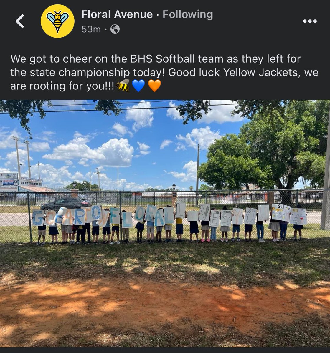 It doesn’t get better than this! Thank you to our littles bees across the road wishing our girls the best of luck! 🐝