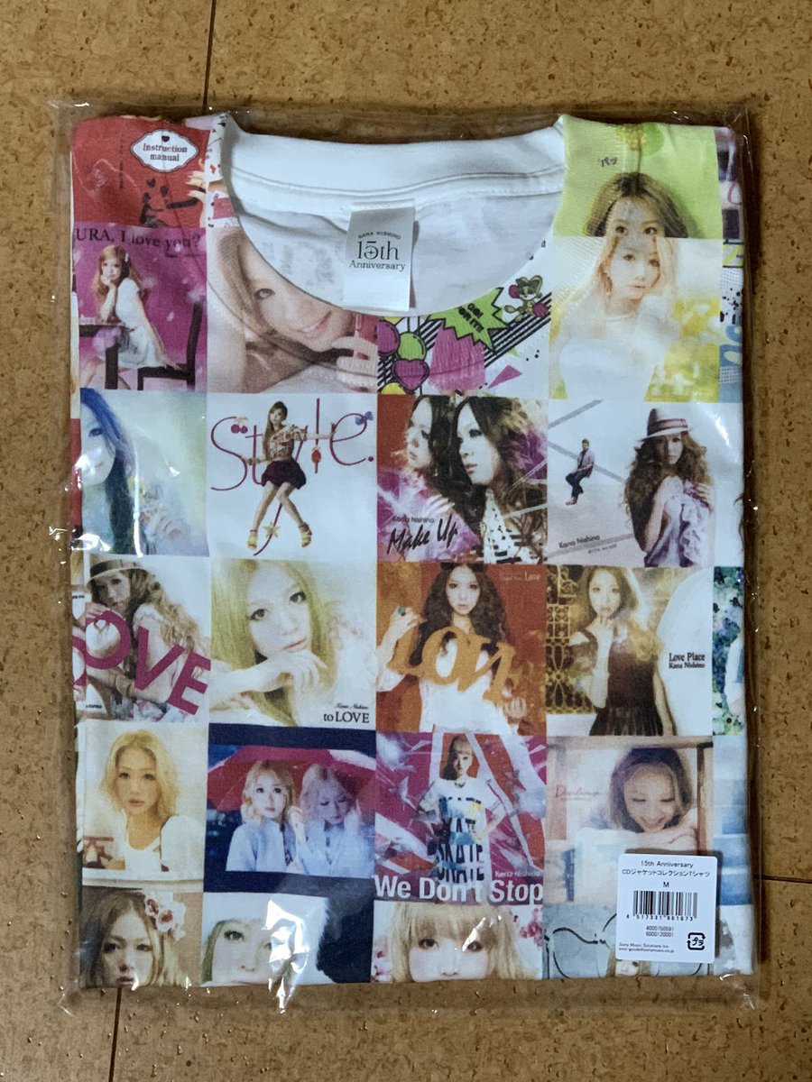 西野カナ 15th Anniversary CDジャケットコレクション Tシャツ 西野カナ 15th Anniversary CDジャケットコレクション Tシャツ