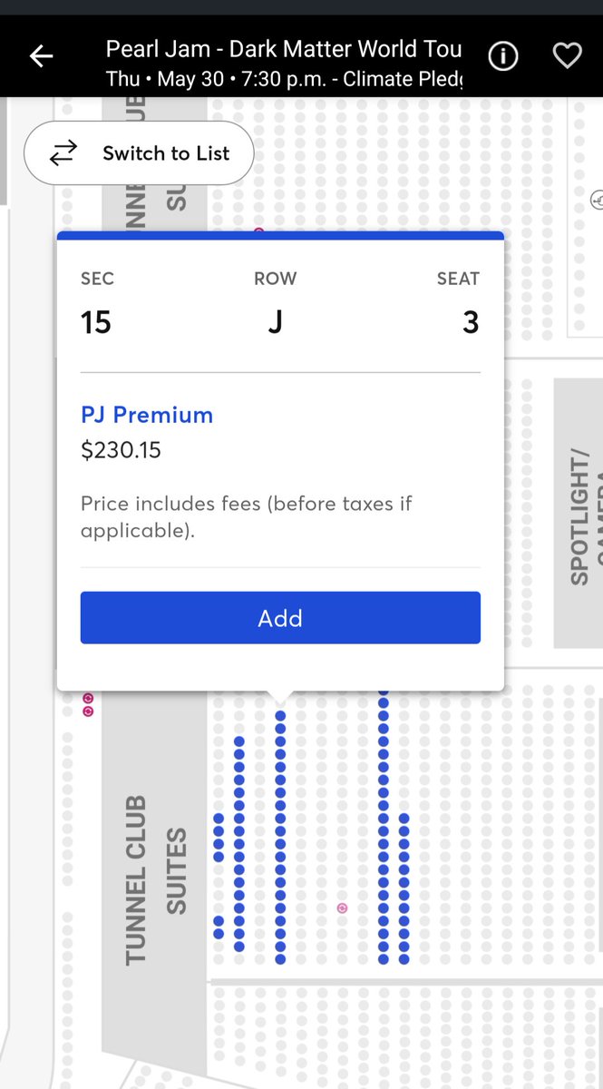 Pearl Jam Seattle Night 2 tickets available