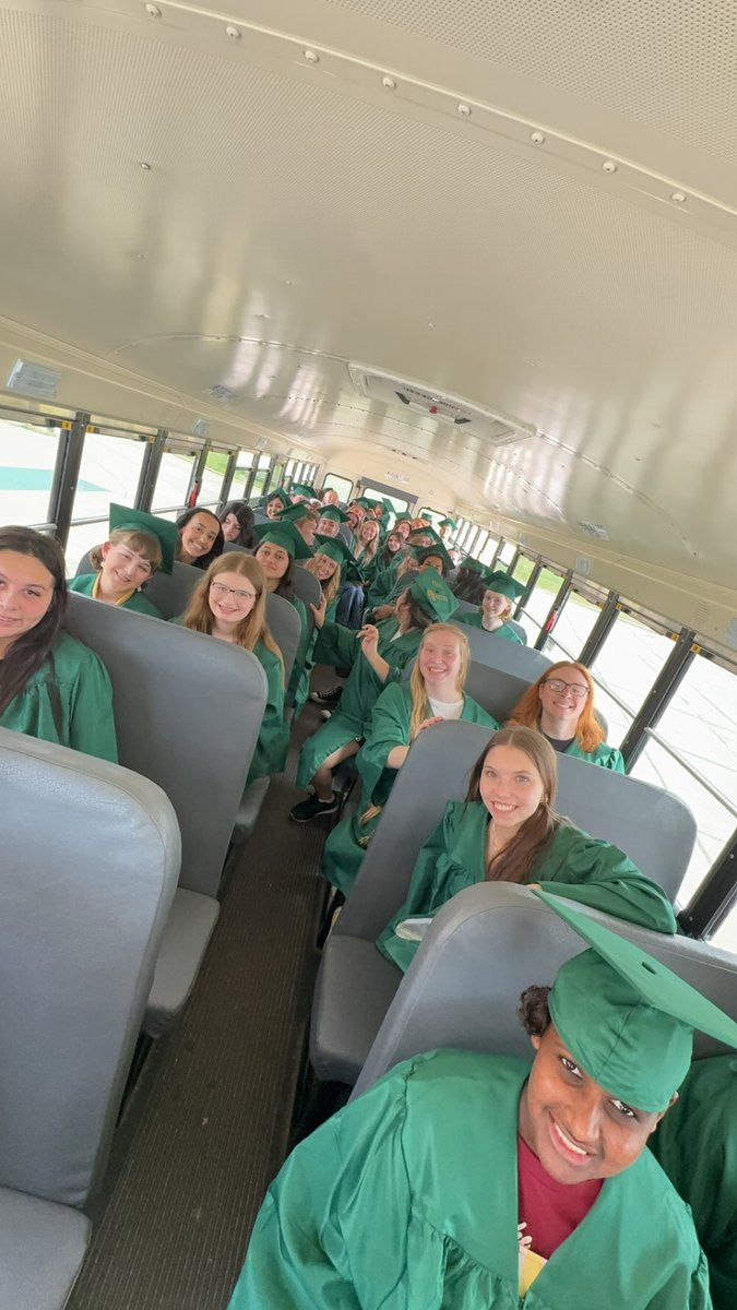 The Folwell Bus had a blast on the graduation walk! We had to get a group picture afterwards!