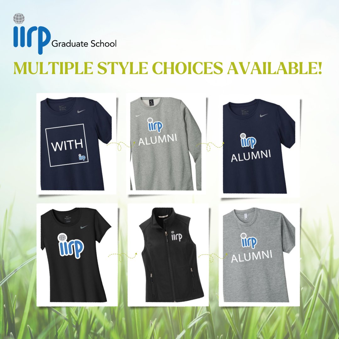 It's not too late to order items from our new spring merch!🌷Get them before they're gone - orders close May 29th, so hurry! Visit the Kampus Clothing website to place your order today 👉 bit.ly/3K1E97J #IIRPMerch #IIRPSpringMerchSale #GradSchool #IIRPAlumni