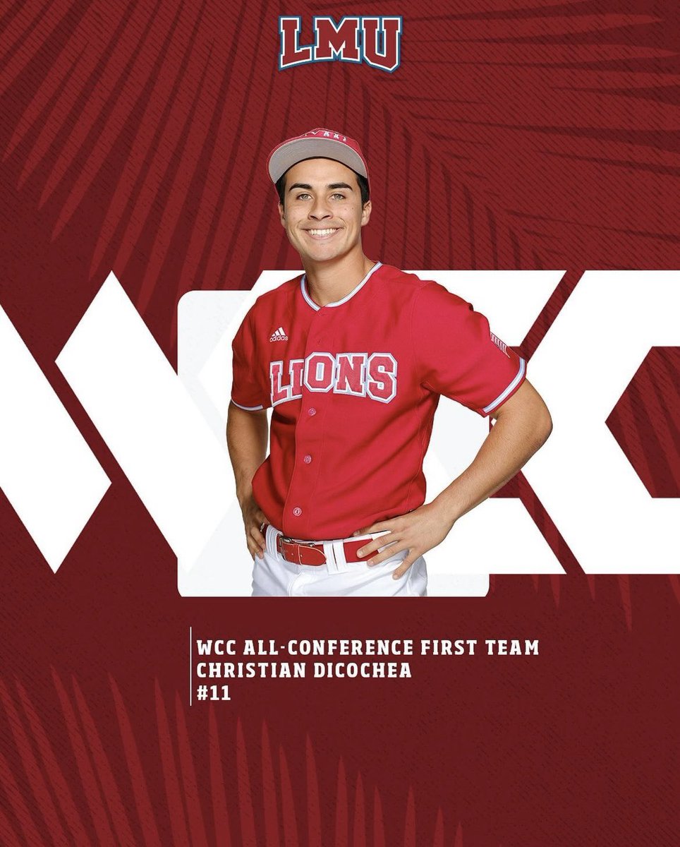 Christian Dicochea (@jdicochea1) on Twitter photo Thank you <a href="/lmulionsBSB/">LMU Baseball</a> for letting me finish my college career on my own terms! I owe the world to <a href="/coachferg/">Donegal Fergus</a> for giving me this opportunity and for always believing in me Thank you <a href="/lmulionsBSB/">LMU Baseball</a> for letting me finish my college career on my own terms! I owe the world to <a href="/coachferg/">Donegal Fergus</a> for giving me this opportunity and for always believing in me