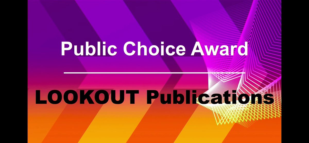 We are so thrilled and honored that LOOKOUT won the Public Choice Award with the NEXT Media Challenge from the <a href="/GNelsonCenter/">Glen Nelson Center at American Public Media Group</a>. Congrats to all the other winners tonight!