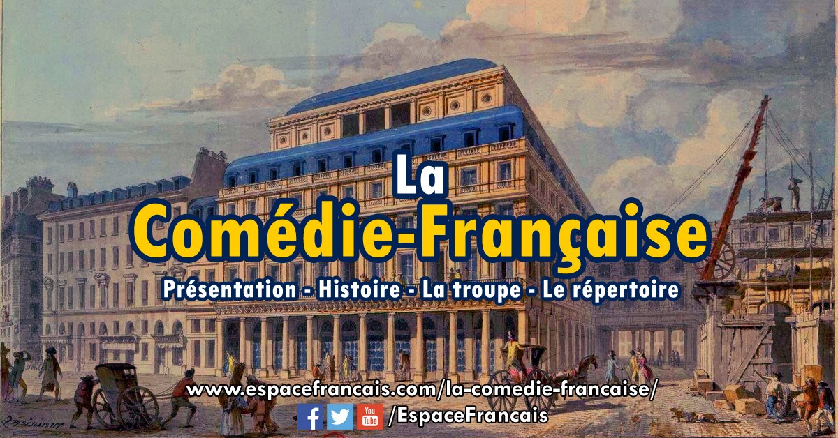 ⚡ Lumière sur la Comédie-Française
C'est le théâtre national français et l'une des principales troupes permanentes de France. Elle est le plus ancien théâtre national au monde.
🔗 espacefrancais.com/la-comedie-fra…

#Histoire #Molière #Théâtre #ComédieFrançaise #ThéâtreFrançais