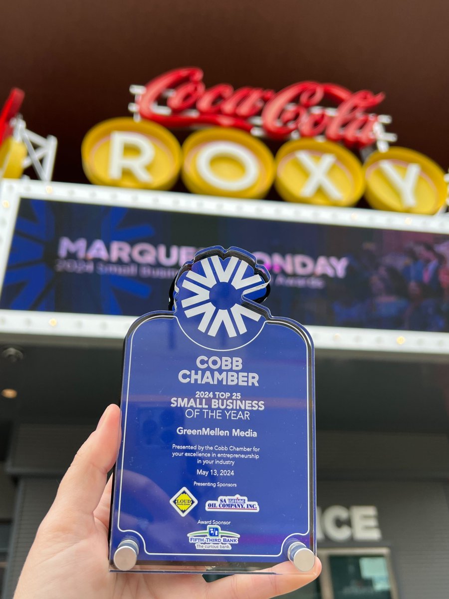 For the fourth consecutive year, GreenMellen has been listed among the top small businesses by the Cobb Chamber of Commerce.

View the 2024 Top 25 Small Businesses Of The Year: gmm.to/4an5Dj1

#GreenMellen #CobbChamber #SmallBusinessAward #Marietta #CobbCounty