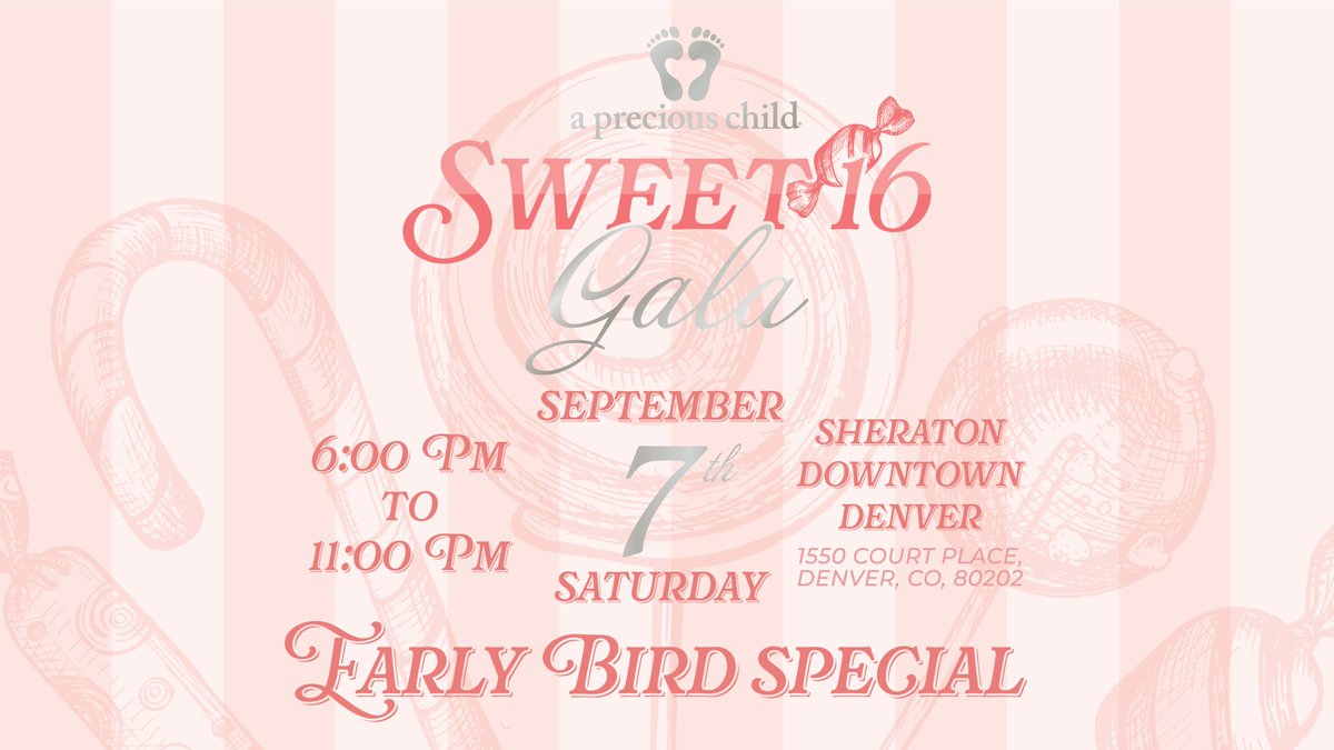 apreciouschild's tweet photo. Celebrate 16 years of service to children in need with our MC, @KyleClark. Satisfy your sweet tooth with a night of impact! 🍬

Early bird tables are $2,000 until June 15. Get tickets now: https://t.co/JZNoG2NSTs

#APreciousChild #Sweet16APC #ColoradoGala #ColoradoNonprofit https://t.co/F7TyKWILzM