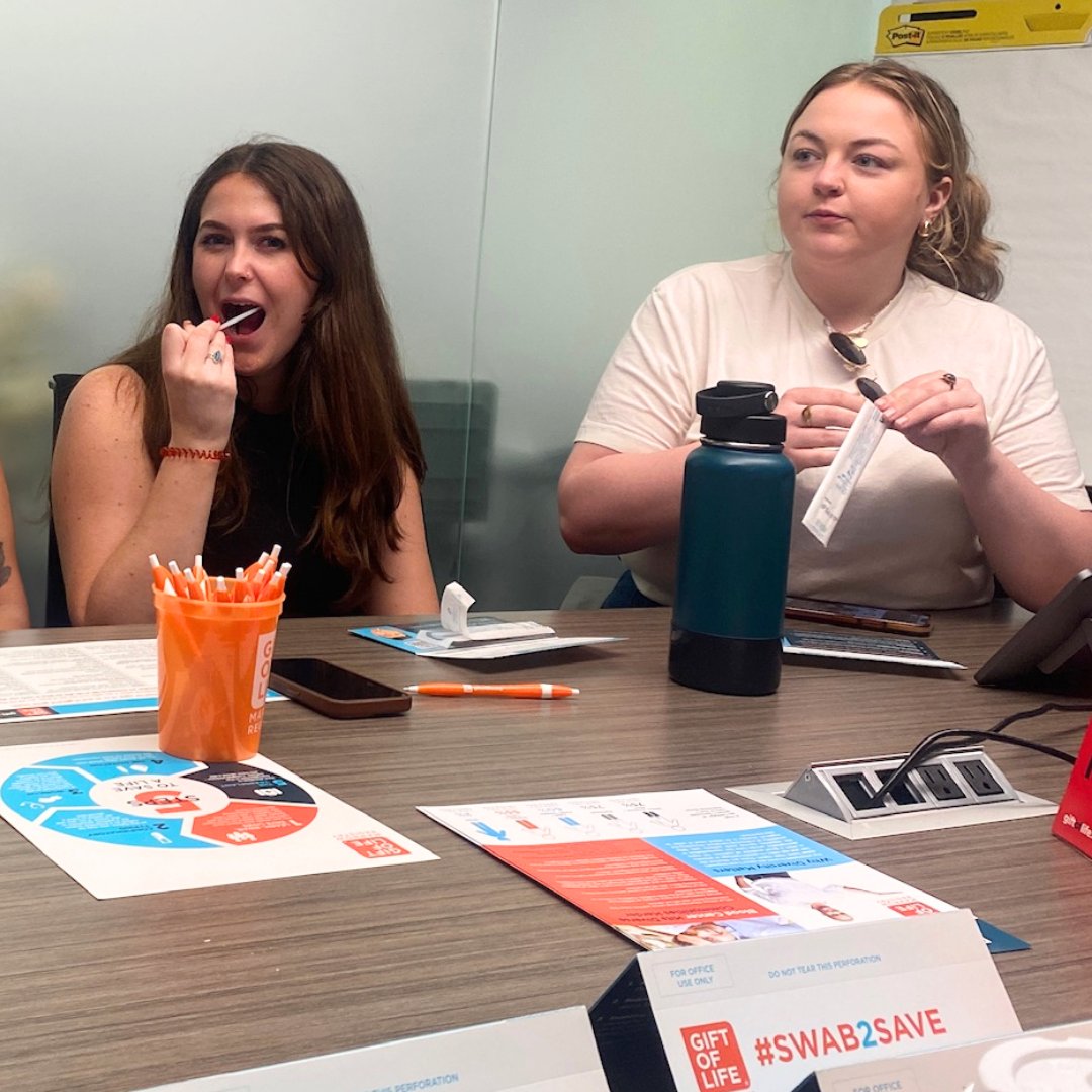 We had an incredible day at @BaraschMcGarry, where we hosted a #SwabAtYourJob donor recruitment drive! 🧡 Thank you to everyone who participated and helped make it such a success!