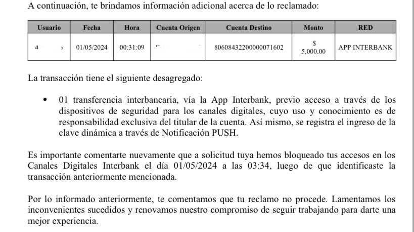 No importa cuánta seguridad te venda @interbank. NO SIRVE. ¿Qué tan fácil es transgredir el “sistema de verificación” de la APP? En menos de 10 min y con poco esfuerzo el ladrón pudo acceder y quitarnos $5K. @IndecopiOficial ya ingresamos nuestro reclamo. Esperamos respuesta.