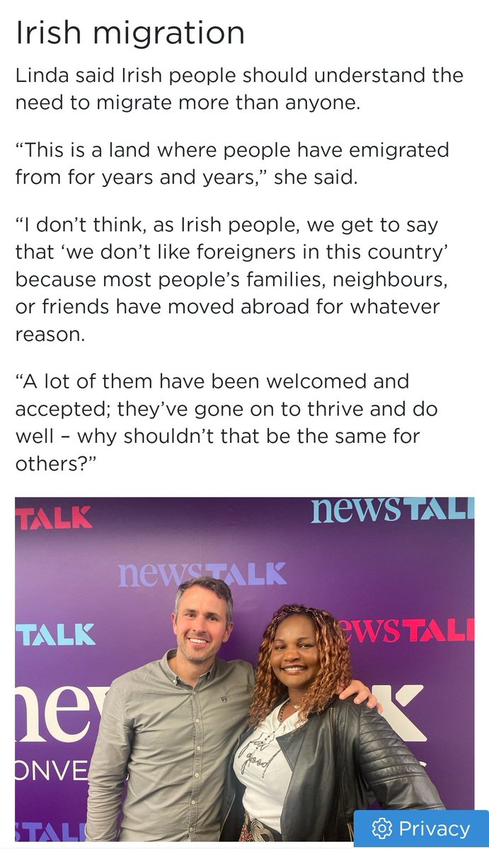 @NewstalkFM There's an awful trend of Africans moving to Ireland, claiming they are now Irish & lecturing us on immigration Many of these Africans illegally claimed asylum, were granted leave to remain & got Irish citizenship since they are handed out like snuff at a wake #IrelandisFull