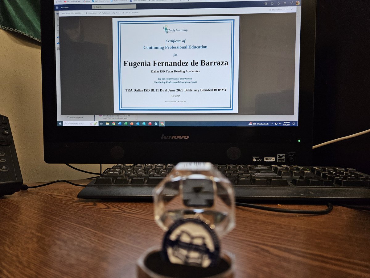 Eugenia Fernández (@msfernandezprek) on Twitter photo "Yayyy! 🎉 This week, I proudly received my certificate and graduate pin for completing Reading Academies! 📚 Huge thanks to <a href="/PadillaDISD/">Melissa Padilla</a> for your incredible guidance and support. #ReadingAcademies <a href="/ICanReadDallas/">Early Learning Dallas ISD</a> <a href="/rosemontlower/">Rosemont Primary - Chris V. Semos Campus</a> "Yayyy! 🎉 This week, I proudly received my certificate and graduate pin for completing Reading Academies! 📚 Huge thanks to <a href="/PadillaDISD/">Melissa Padilla</a> for your incredible guidance and support. #ReadingAcademies <a href="/ICanReadDallas/">Early Learning Dallas ISD</a> <a href="/rosemontlower/">Rosemont Primary - Chris V. Semos Campus</a>