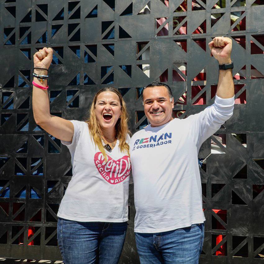 ¡Juntos somos la mancuerna ganadora! 🙌🏼

En #Mérida y #Yucatán, vamos a seguir con los buenos gobiernos que dan resultados.
No estamos para improvisaciones, por eso este 2 junio #VotaCeciliaAlcaldesa y #VotaRenánGobernador. 

#UnidosGanaYucatán #UnidosGanaMérida