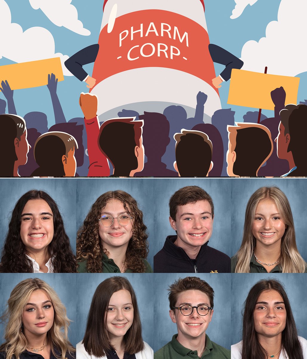 TAKING ON BIG PHARMA: Find out how a small group of high school students from Notre Dame Prep stood up to the drug companies in order to stand by the family of one of their teachers. Story: bit.ly/3QRDI3M #Christians #Citizens #Scholars