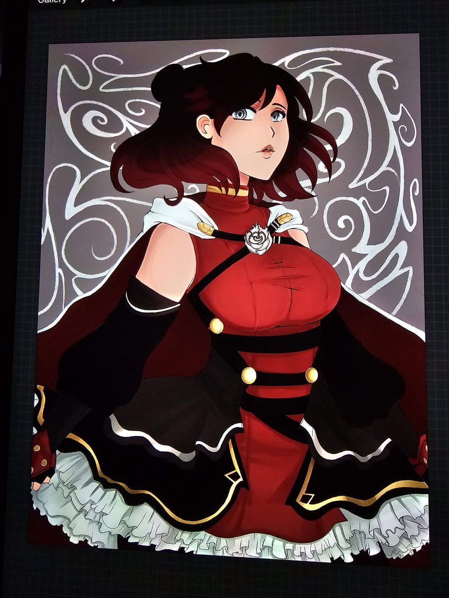Tinkering with a Mama #SummerRose piece. 
#rwby #wip