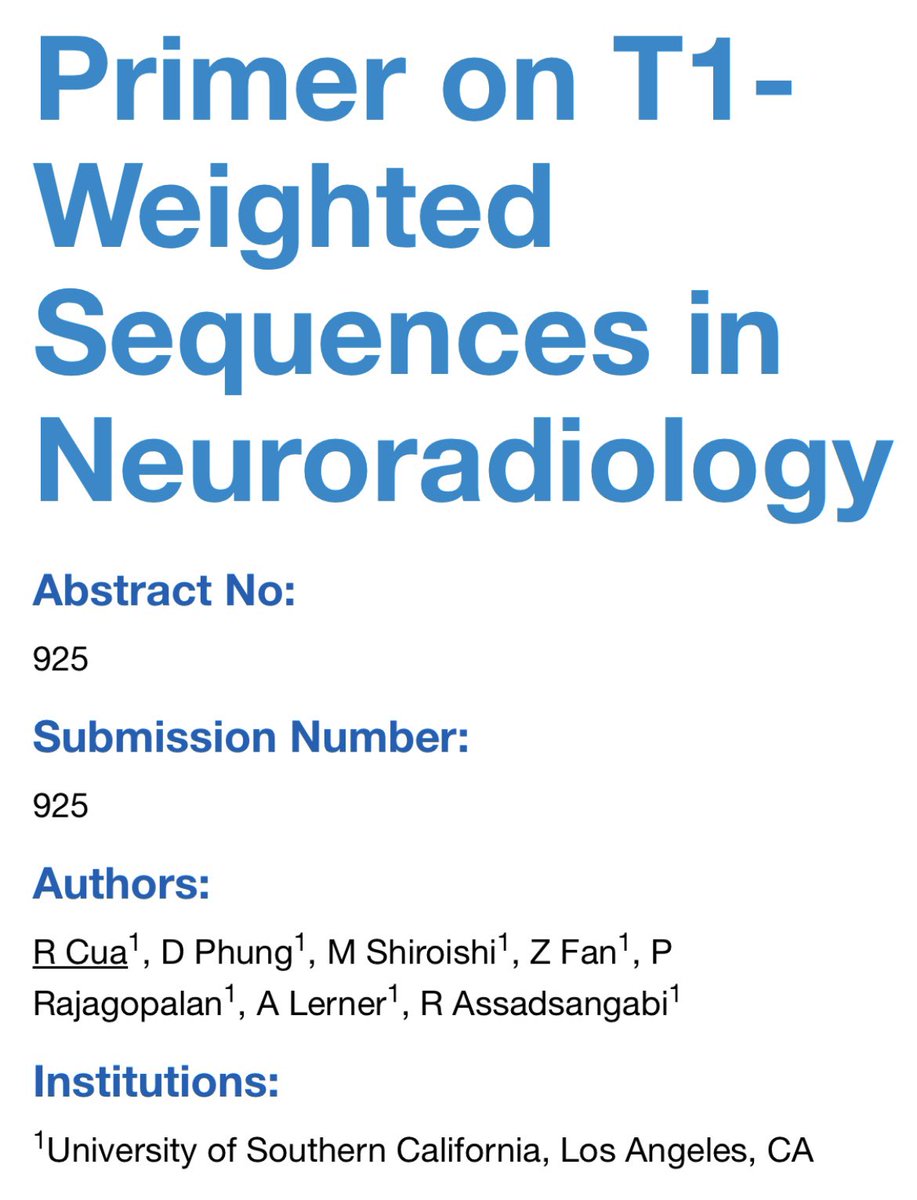 Kudos to Ruskin for putting together such a fantastic educational resource! 🎉📚 #ASNR2024