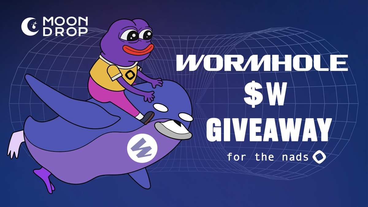 Gmonad and Happy Wormhole Wednesday! We're giving away 100 $W from <a href="/wormhole/">Wormhole</a> 

Enter Giveaway: 
💜 Like &amp; RT this tweet 
💜 Follow <a href="/Moondropgg/">MOONDROP</a>
💜 Tag your nads 😈
💜 Be in the <a href="/monad_xyz/">Monad</a> Discord: discord.gg/monad - screenshot your "member since" in their discord