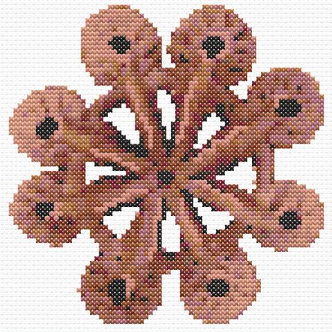 Art of the Day: 'Red Rune Cross Stitch Instruction'. Buy at: ArtPal.com/crossstitchdk?…