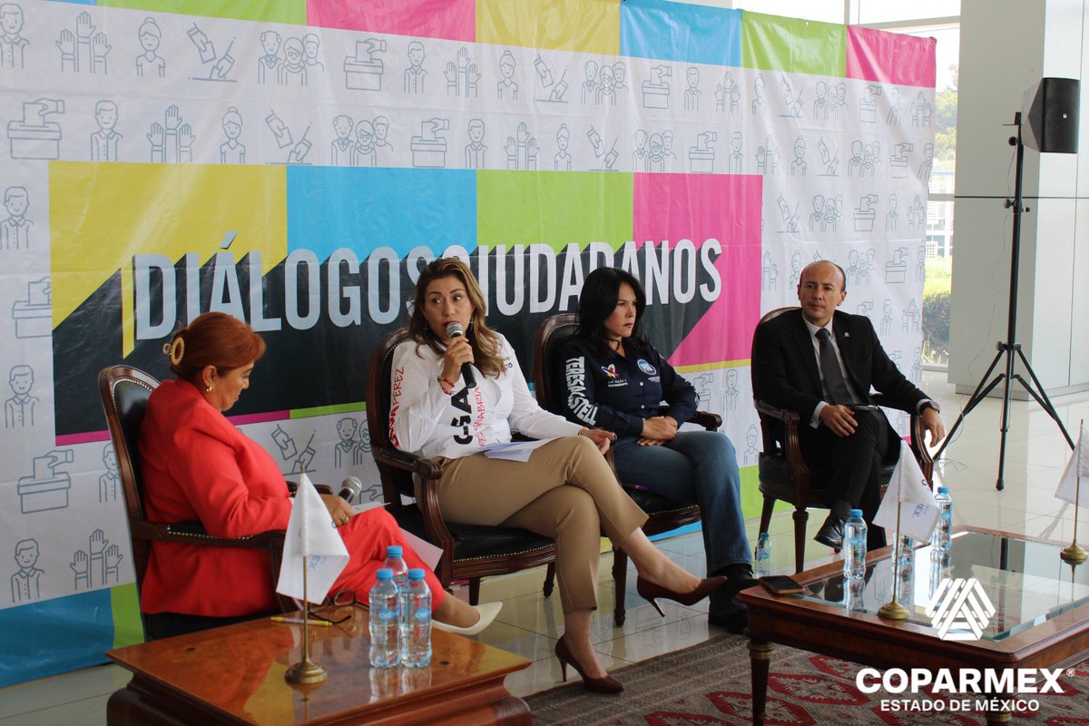 COPARMEX_Edomex's tweet image. ✌🏼#DialogosCiudadanos | Coalición Fuerza y Corazón por México

El día de hoy contamos con la participación de @teresacastellmx, Candidata a la Diputación Federal por el #Distrito34 y @Olgaleylani, Candidata a la Diputación Federal por el #Distrito27,