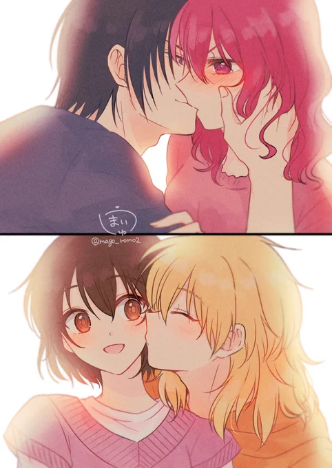 今日はキスの日らしいのでお気に入りの過去絵再掲😘

ハクヨナ🖤❤️とゼノカヤ💛💜

 #暁のヨナ 