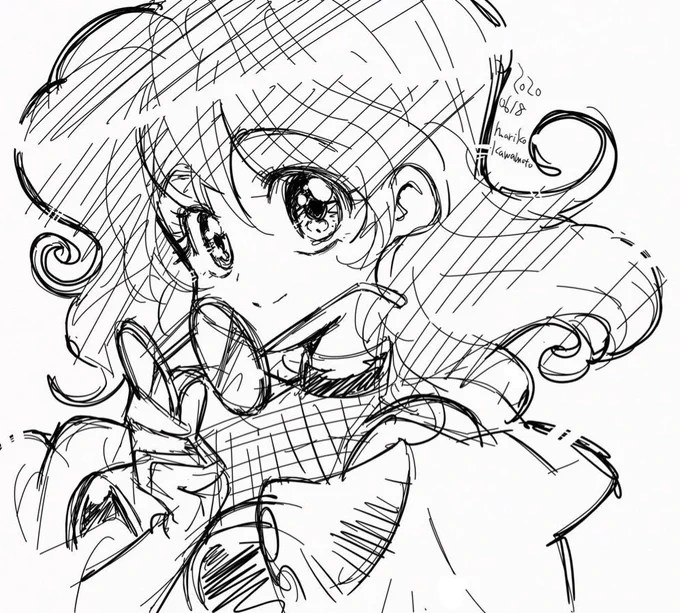 #無言で眼鏡娘をあげる見た人もやる
過去絵。 