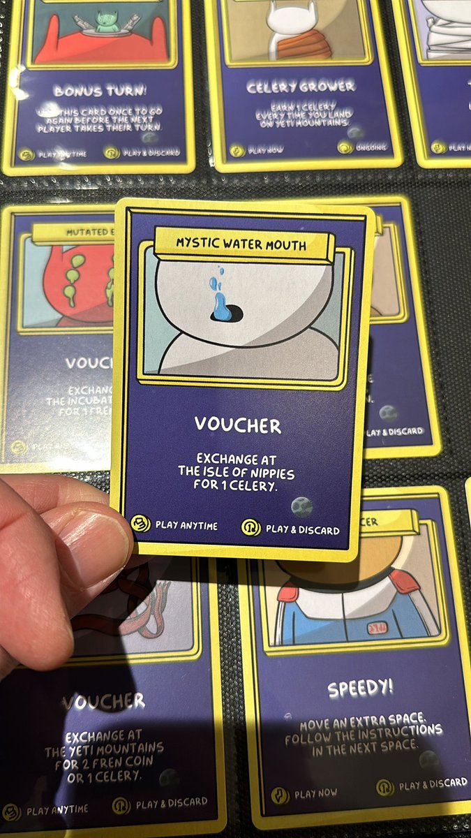 Gm from Mystic Water Mouth!

This card entitles you to 1 Celery when you land on the Isle of Nippies. 

Happy Wednesday!

#AFrenADay <a href="/alienfrens/">alien frens</a>