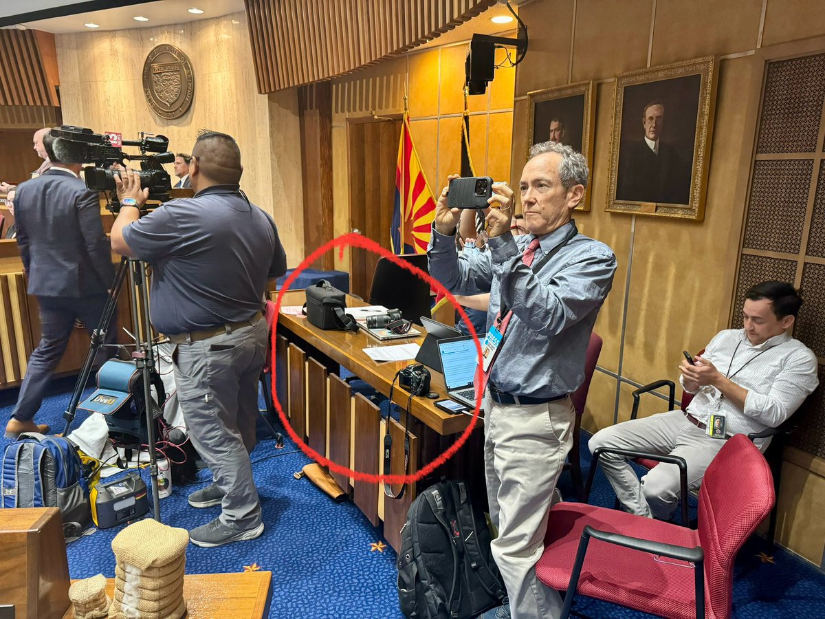 Pro-border invasion racists broke out in profanities & screaming in the Arizona Senate gallery today Thankfully they were deported from the Senate by security Take a look at the media’s official press cameras during the near riot The mainstream media is the enemy of the people
