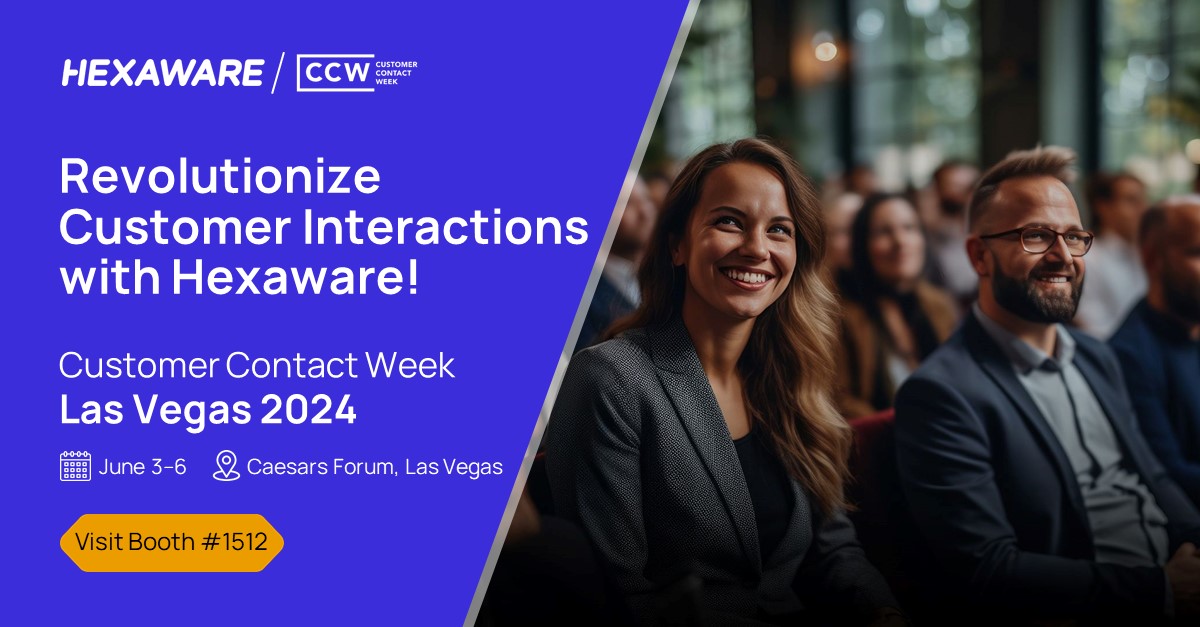 Upgrade your #CX game with Hexaware at CCW Las Vegas 2024! Discover cutting-edge solutions to streamline your customer processes. Meet us at booth #1512 from June 3-6! bit.ly/4dS5APi #CustomerExperience #CXTransformation #CustomerContactWeek #CCWVegas2024