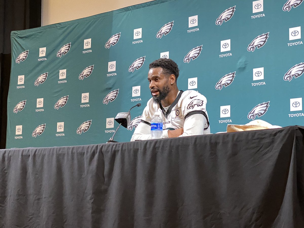 Darius Slay says he has been impressed by rookie CBs Quinyon Mitchell and Cooper DeJean. He’s working on getting the rookies to open up more.