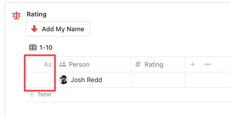 You can also use it on the Name column! 👀