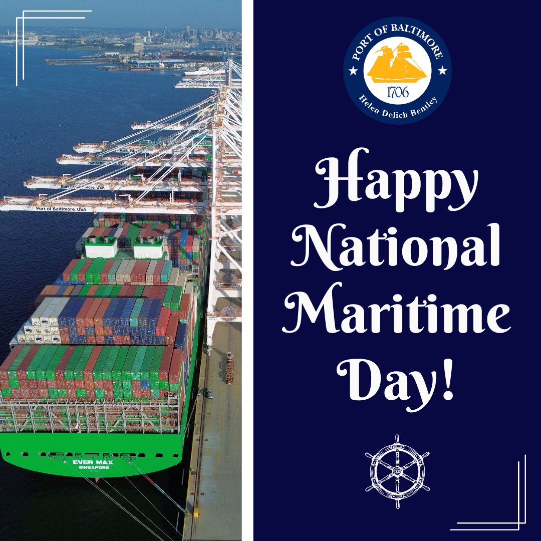 The PoB generates $101 billion in economic impact to our country. Today, on #NationalMaritimeDay, we honor the men & women of our incredible industry & especially at the PoB who ensure the flow of commerce, even during extremely challenging times. Thank you for all that you do.