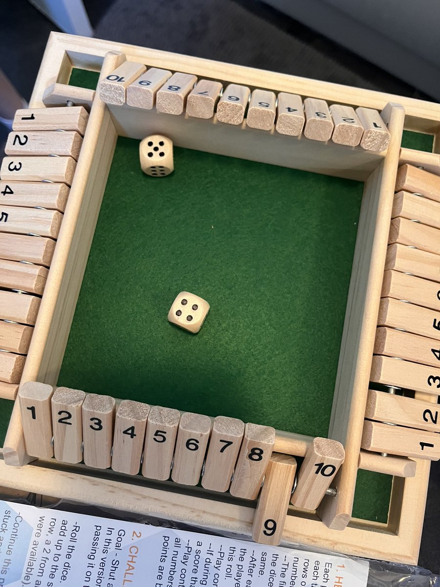 Anyone ever played this? How do you get ‘1’ with 2 dice? Instructions aren’t clear on how to get rid of ‘1’