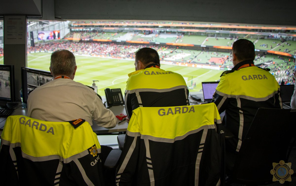 Fans are peacefully filtering in to the Dublin Arena for kick off at 8pm this evening. 

We're in place in our stadium control room and right across Dublin.

The best of luck to both <a href="/bayer04fussball/">Bayer 04 Leverkusen</a>  and <a href="/Atalanta_BC/">Atalanta B.C.</a> in their <a href="/EuropaLeague/">UEFA Europa League</a> Final.