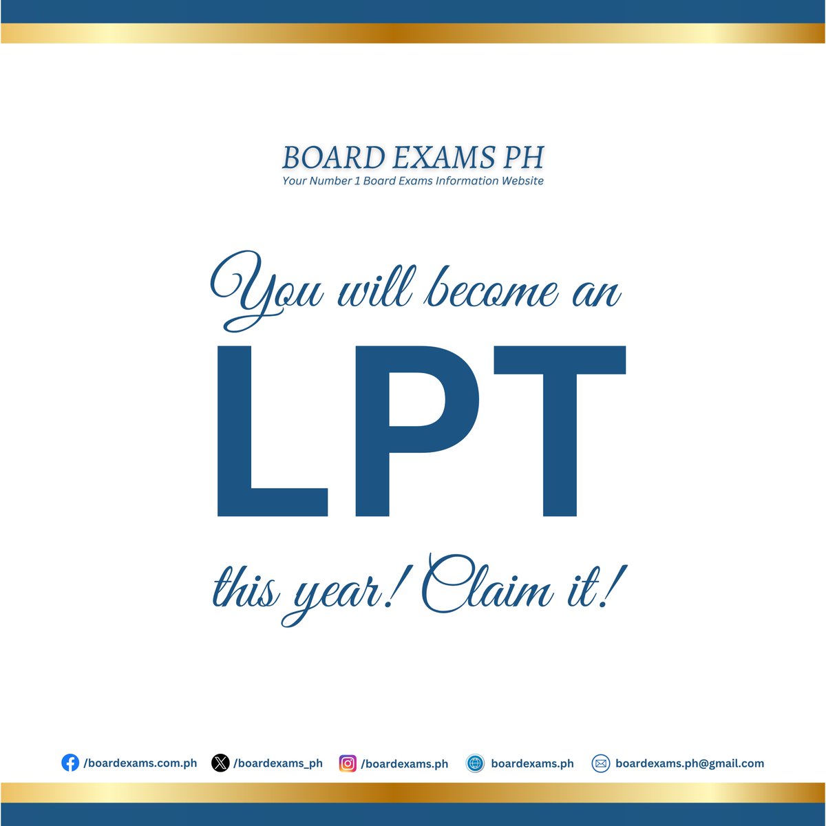 You will become an LPT this year! 🙏

➝ LET Results Here Soon:
✅ bit.ly/LETElementaryR…
✅ bit.ly/LETSecondaryRe…