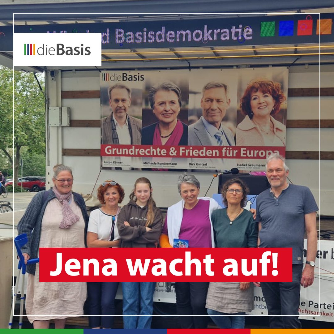 Am 21. Mai besuchten unsere Kandidatinnen Isabel Graumann und Michaele Kundermann Jena. Die Menschen im Osten des Landes scheinen sensibel für die wichtigen Themen der Zeit zu sein. Sie haben sich sehr offen und gesprächsbereit gezeigt. So sind viele gute Gespräche entstanden.