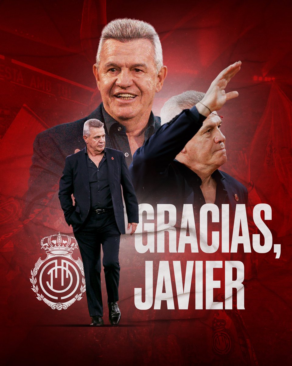 Javier Aguirre no continuará en el RCD Mallorca la próxima temporada. 𝐌𝐮𝐜𝐡𝐚𝐬 𝐠𝐫𝐚𝐜𝐢𝐚𝐬 𝐩𝐨𝐫 𝐭𝐨𝐝𝐨, 𝐉𝐚𝐯𝐢𝐞𝐫 ❤️🖤