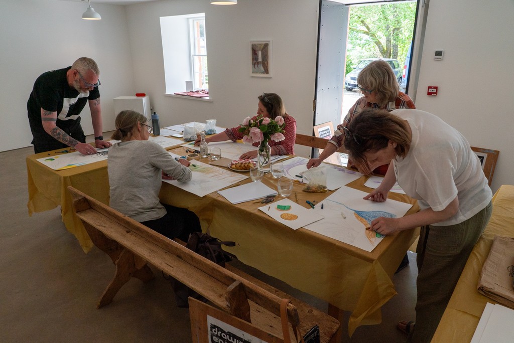 Thank you to Frank Hayes from Drawing for Enjoyment for hosting a relaxed and informal drawing workshop at CAMPLE LINE last Saturday, loosely inspired by our current exhibition by #GabriellaBoyd and exploring ephemeral themes including remembered landscapes and people.