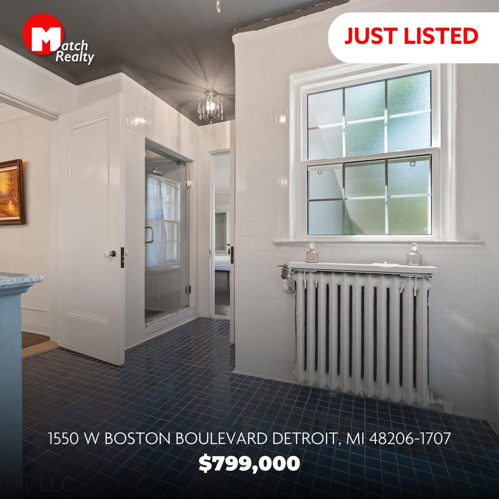 MatchRealtyMi's tweet photo. ๐ Just Listed
1550 W BOSTON Boulevard Detroit, MI 48206-1707
โ
๐ 7 Beds ๐ 3.1 bathโ โ sโ
5,625 sqftโ
๐ฐ $799,000
โโโโโโโโโโโโโ
To schedule private showings or help with your Real Estate needs, please text or call: โ
โ 313-627-1819
#MatchRealtyMi #MatchRealty #JustListed https://t.co/jidiO2R1Sw