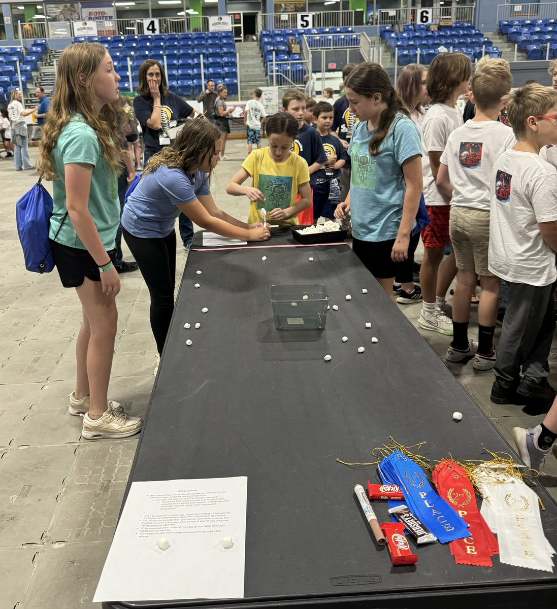 Trojans from Southwestern Central School District are pictured having a terrific time at the annual STEM Wars today at @NorthwestArena. The fun continues Thursday, May 23, 2024. 🚌 🧬 😎 #STEM #TeamSouthwestern #TrojanPride @MoDonahue @KaitlinRing @ThePost_Journal