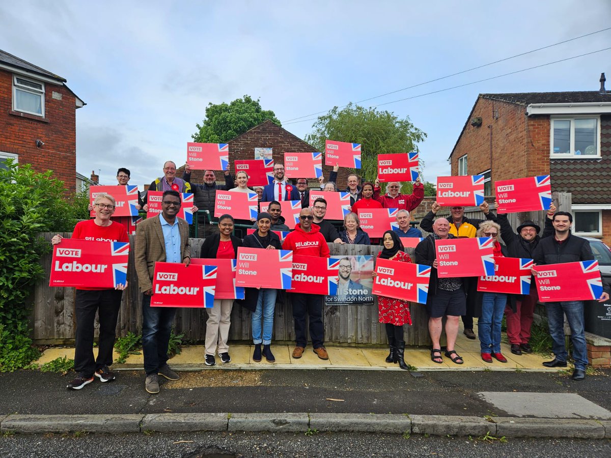 Let's go! We have launched our general election campaign, let's turn Swindon North red🌹