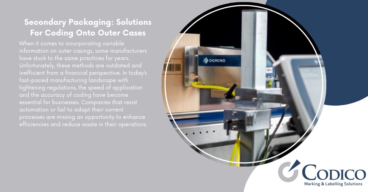 CodicoDist's tweet image. Enhance your secondary packaging with advanced outer case coding solutions! Our blog delves into state-of-the-art technologies designed to optimise your packaging processes. #OuterCaseCoding #OCC #BatchCoding #FMCG #ProductionLine buff.ly/3rE0aP2