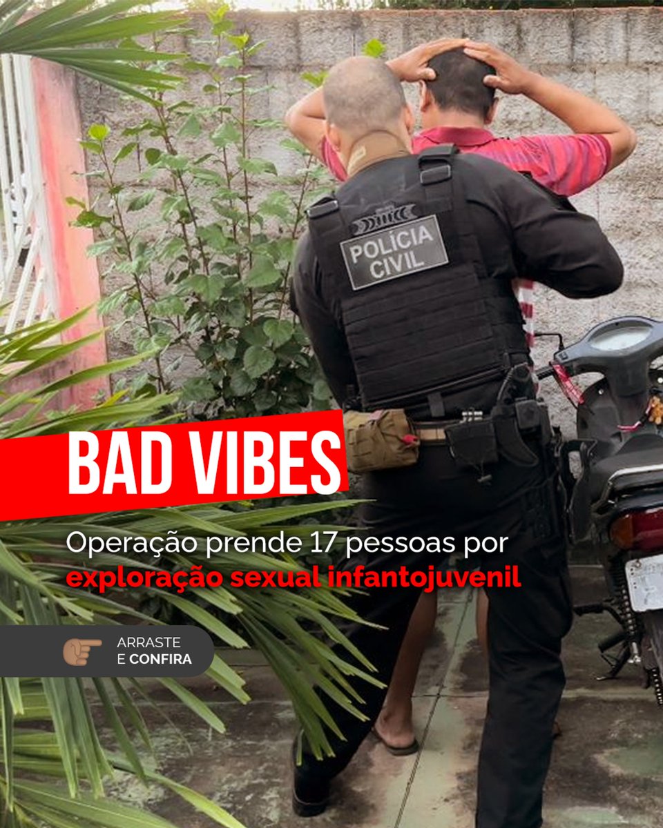 Operação Bad Vibes 3 🚨

As investigações aconteceram após a agência Homeland Security Investigations (HSI), da Embaixada dos Estados Unidos em Brasília, identificar a participação de brasileiros em grupos de compartilhamento de material pornográfico infantojuvenil.