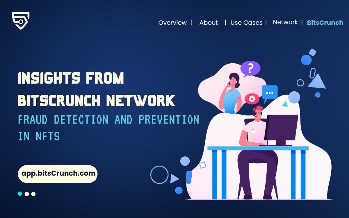 📌 The @bitsCrunch network offers integrated fraud detection and notification features to help businesses identify and respond to potential fraudulent activities.
By leveraging this data, projects can establish customized alert systems, notifications, and response protocols.
#NFT