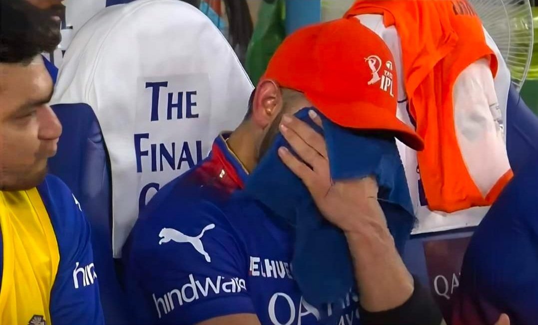 Bro covered the insult with a towel 😭🤡
#RCBvsRR #Haarcb