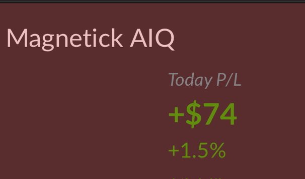 Our Magnetick AIQ subscribers just made $74 with this dump after the FOMC minutes without even noticing.

Autotrading is the real freedom!