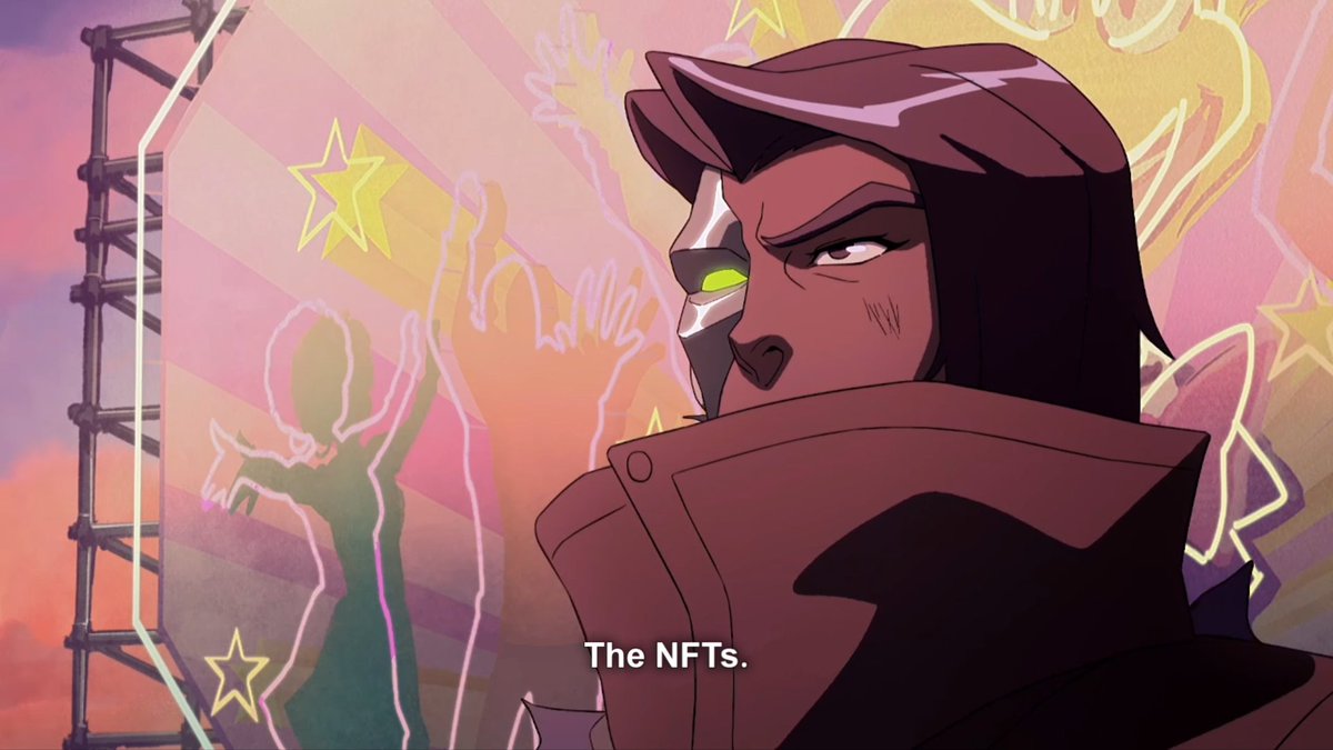 Really weird how they keep pushing NFTs when Dolph Laserhawk literally says this line in the show #captainlaserhawk