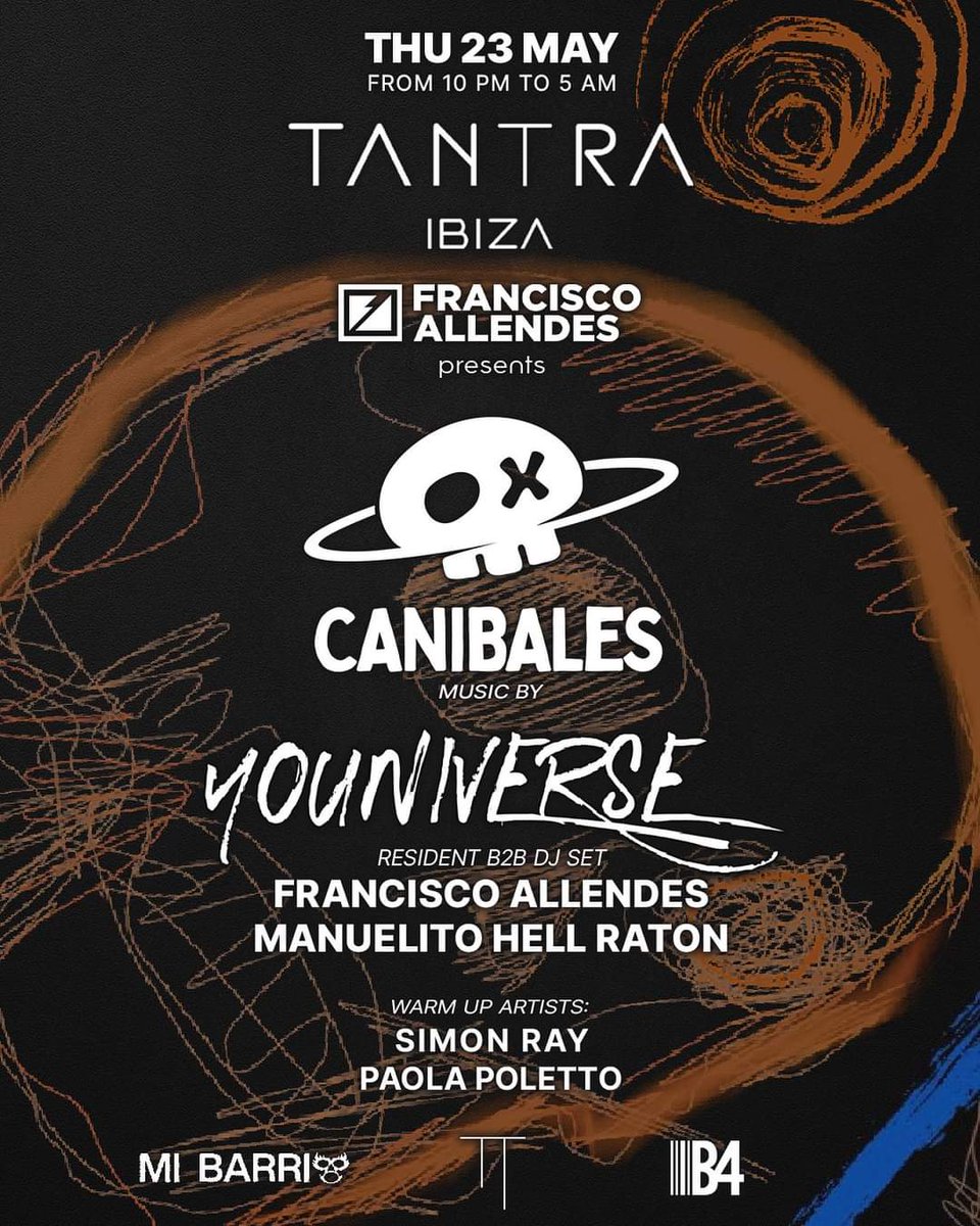 Tomorrow TANTRA IBIZA with @canibales_label - @fallendes & friends!